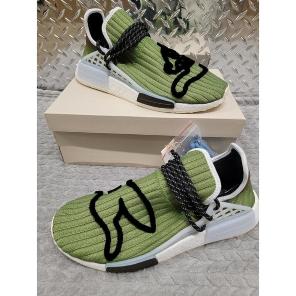 Adidas‎ Pharrell x Billionaire Boys Club Running BBC Dog Green NMD Hu Shoes 11.5